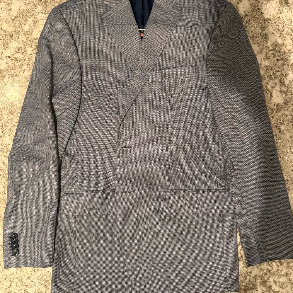 Michael Kors Slim Fit Blazer 36R Gray Modern Business Sport Coat